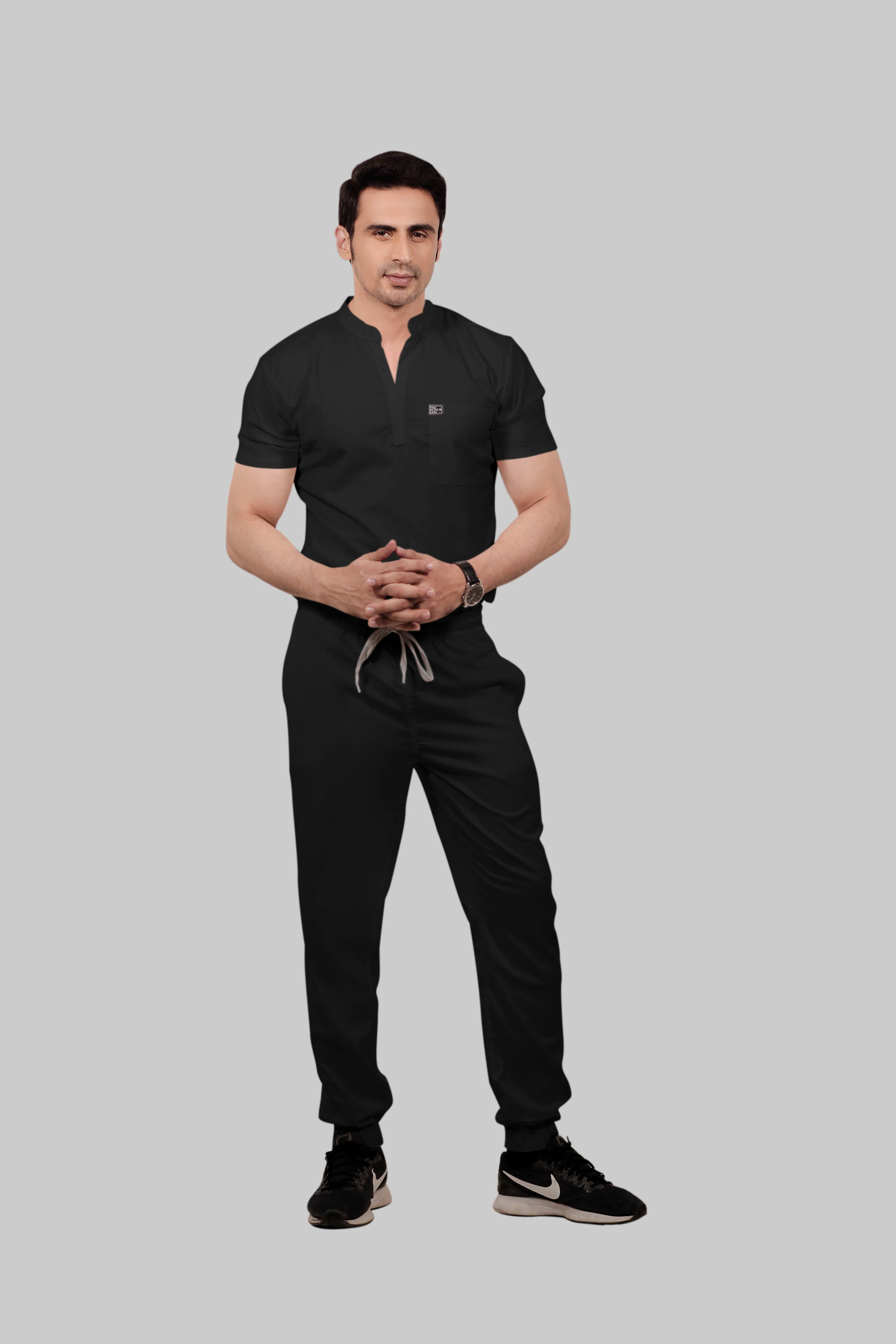 Stretchable (2Way) Men Black Jogger - Image 3