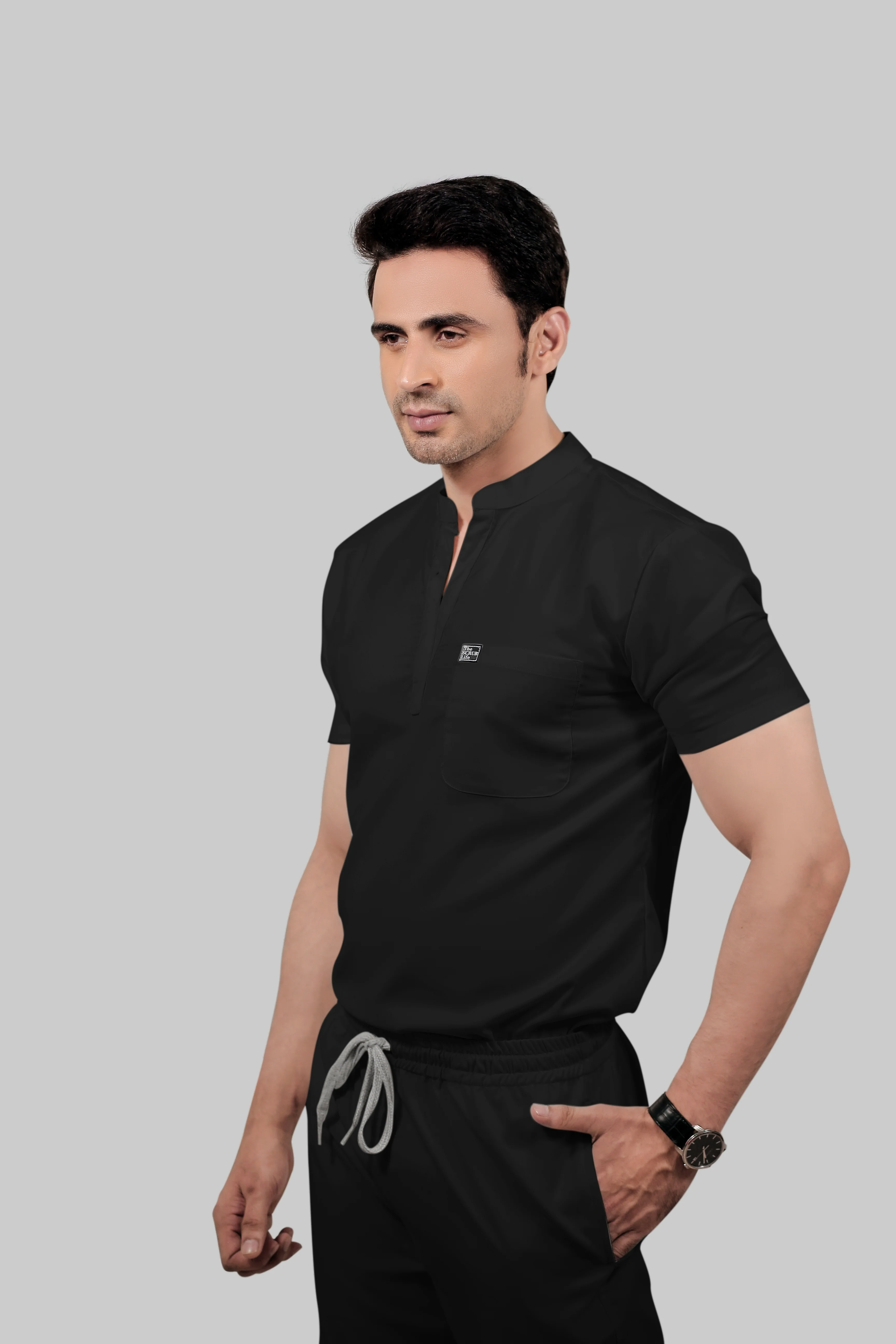 Stretchable (2Way) Men Black Jogger - Image 4