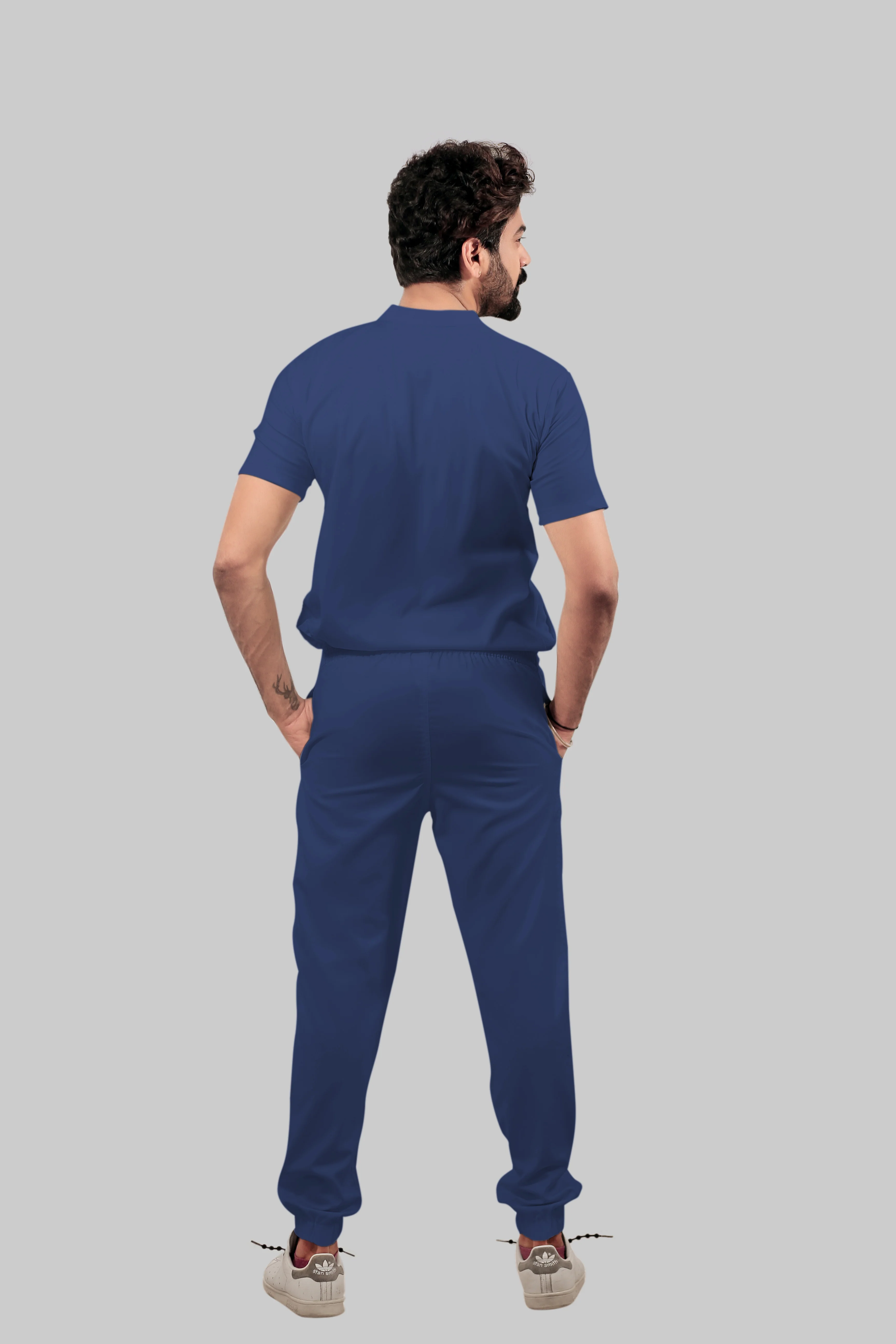Stretchable (4Way) Men Royal Blue Jogger - Image 3
