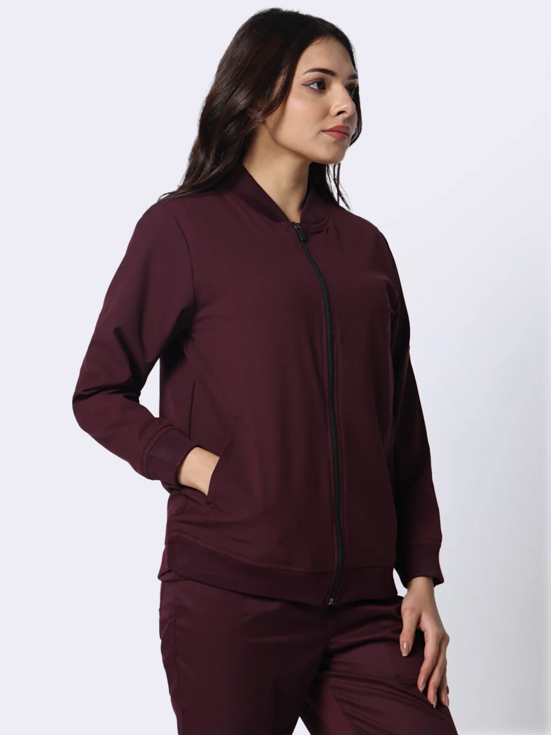 Burgundy Jacket Women - Image 3
