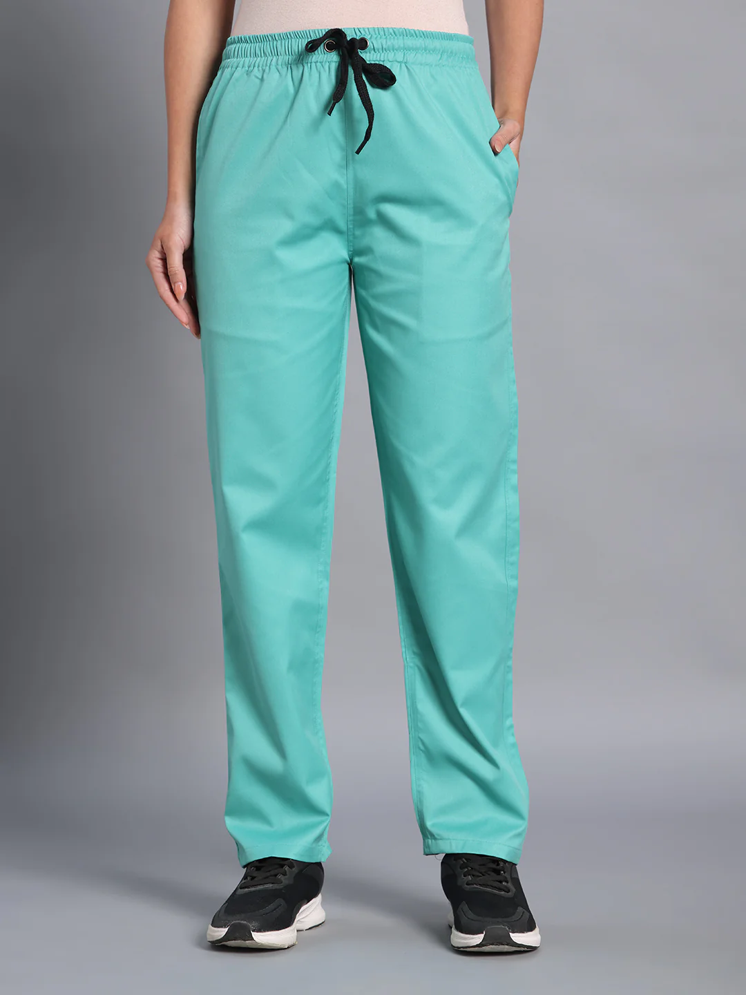 Move Lite Women Mint Green (Nova V Neck) Scrub Set - Image 9