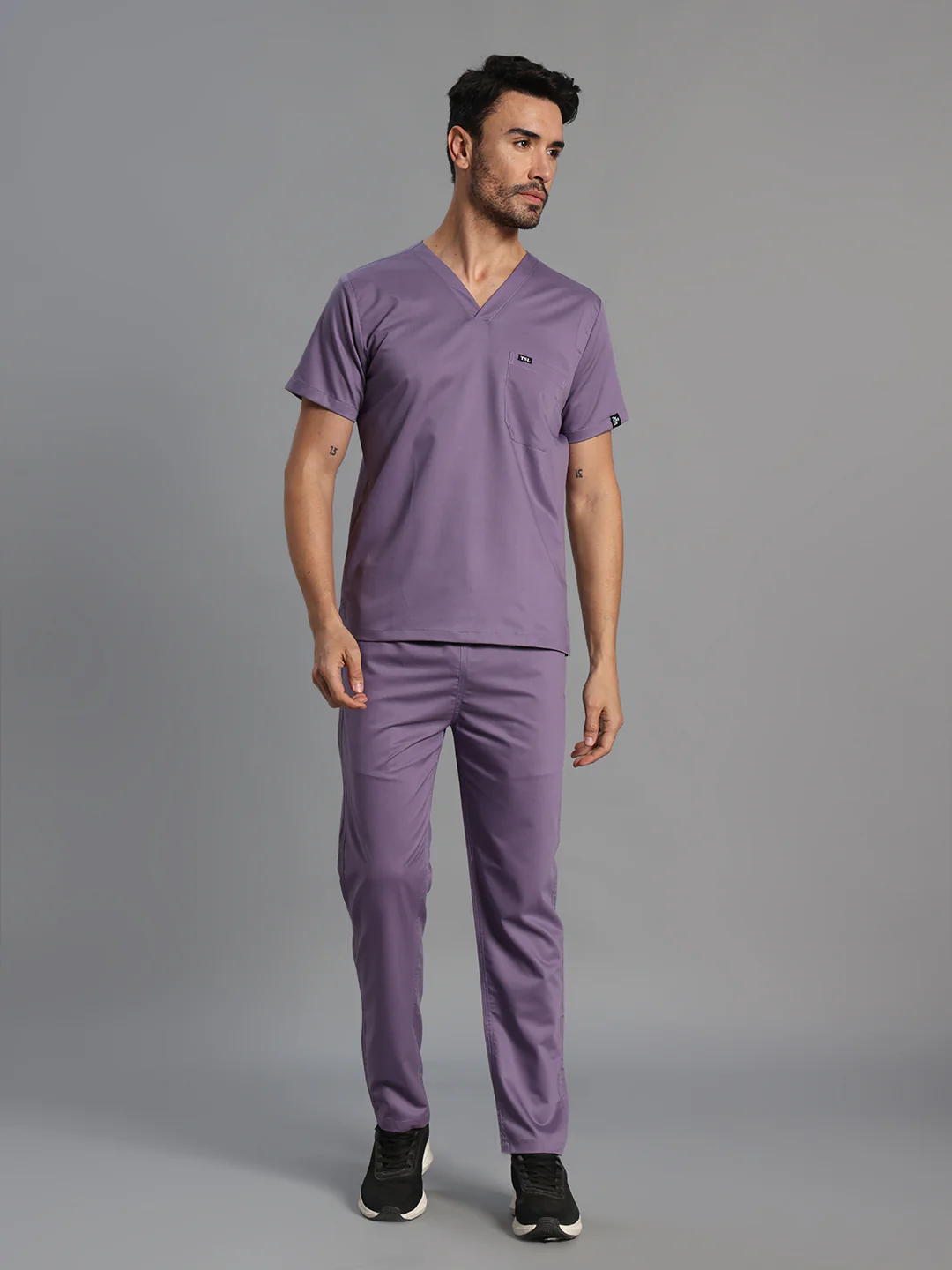 Move Lite Men Ube (V Neck) Scrub Set - Image 3