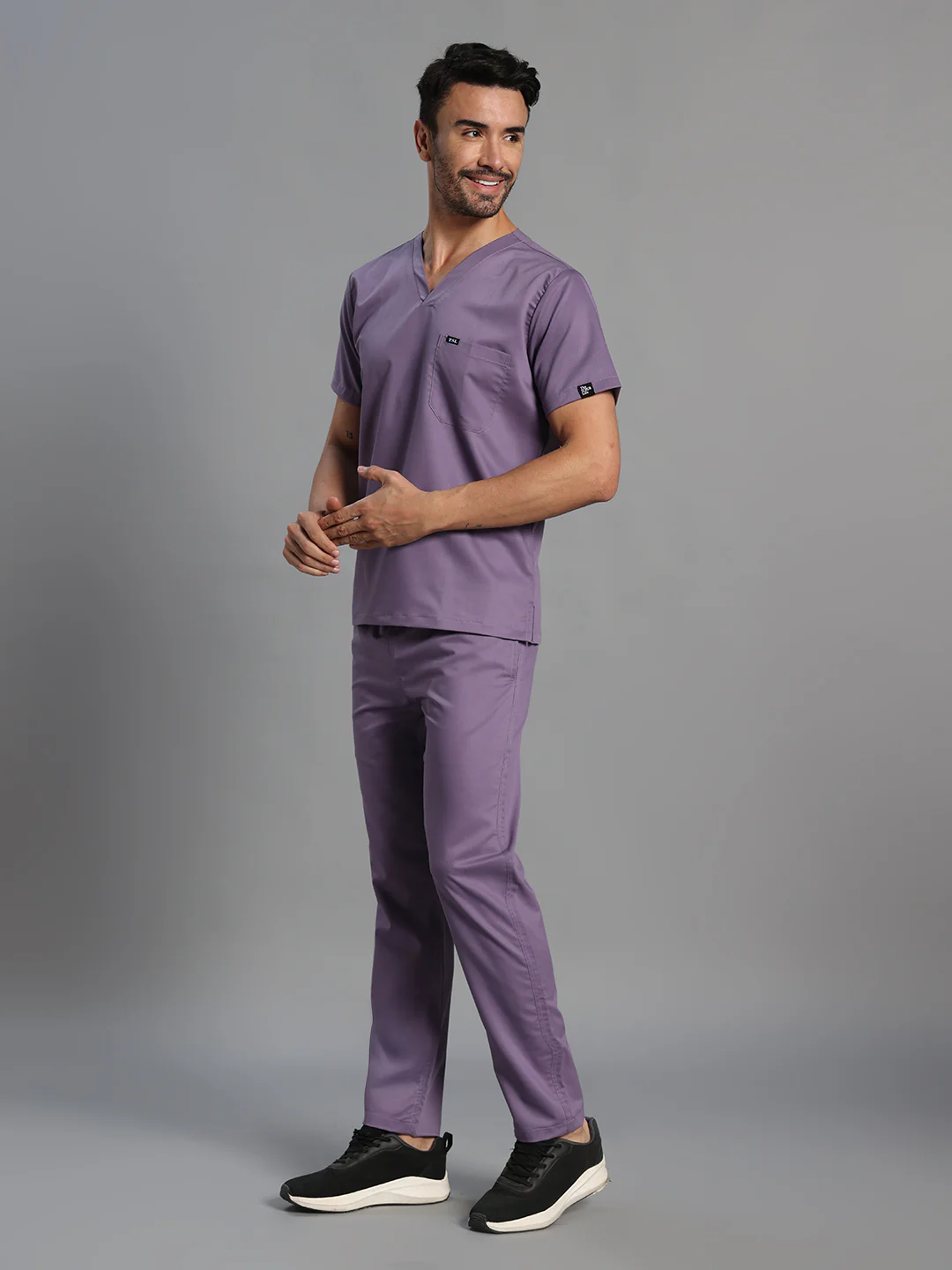 Move Lite Men Ube (V Neck) Scrub Set - Image 4
