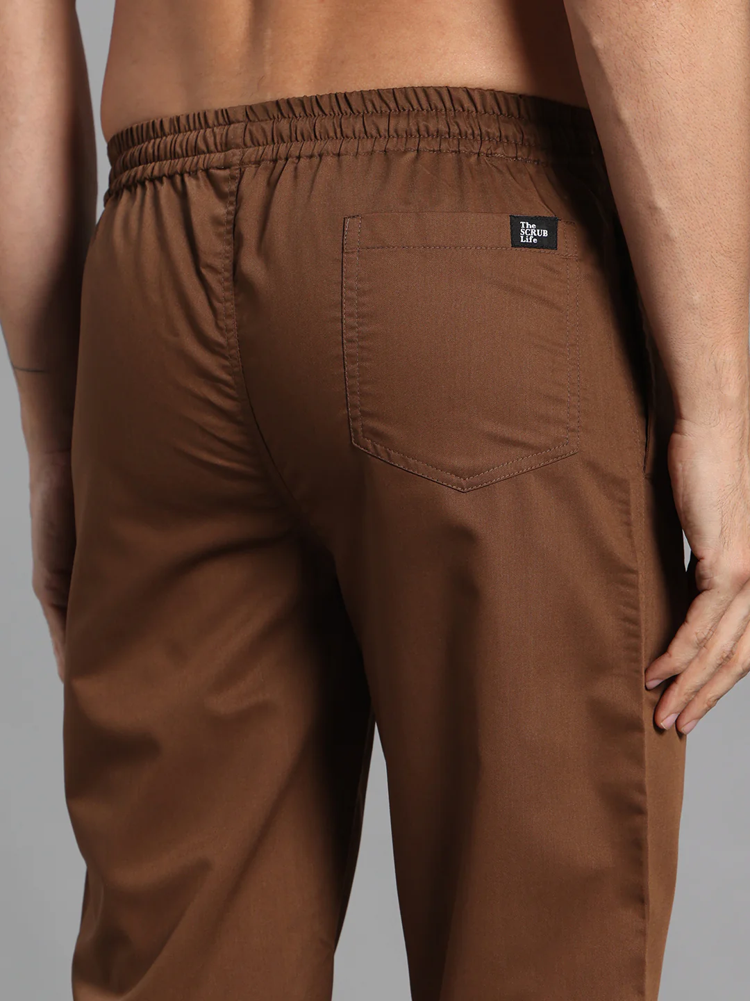 Move Lite Men Mocha (V Neck) Scrub Set - Image 7