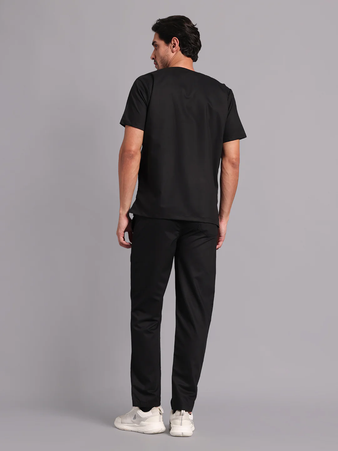 Move Lite Men Black (Neo Notch Neck) Scrub Set - Image 6