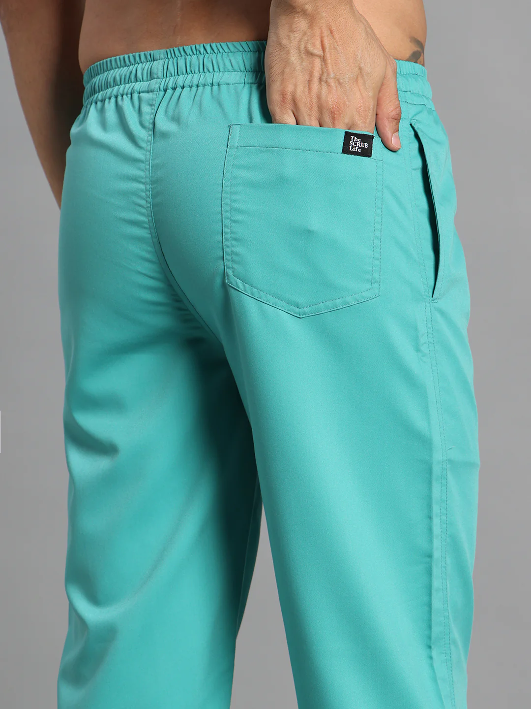Move Lite Men Mint Green (V Neck) Scrub Set - Image 8