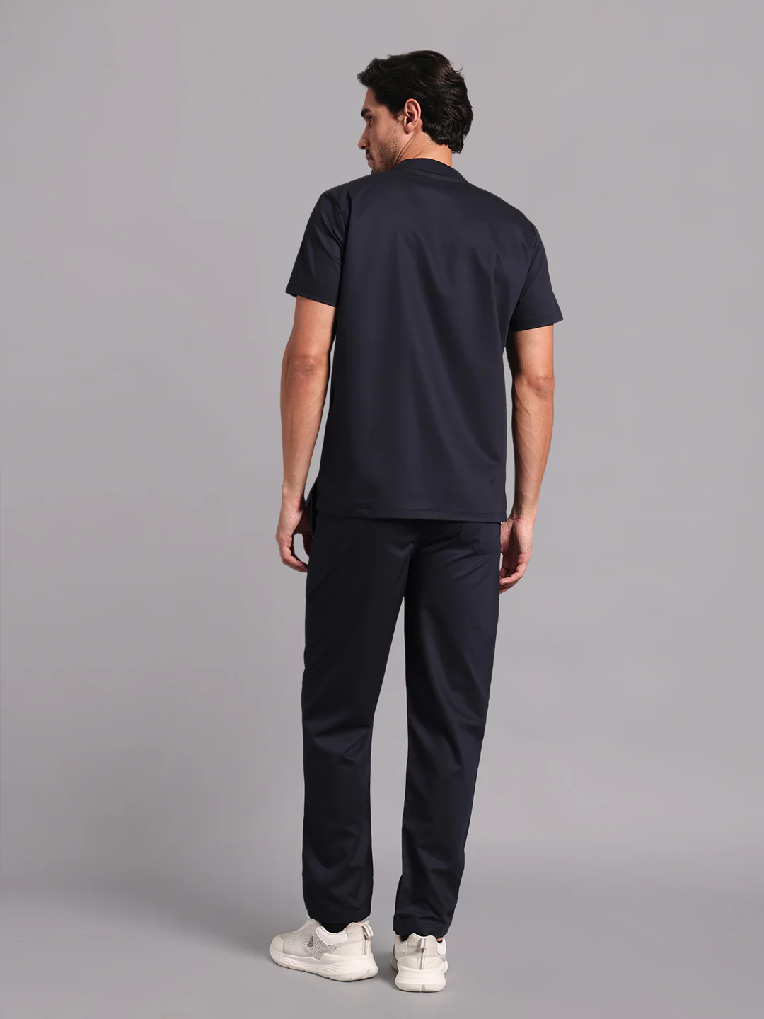 Move Lite Men Ink blue (Mandarin Neck) Scrub Set - Image 6