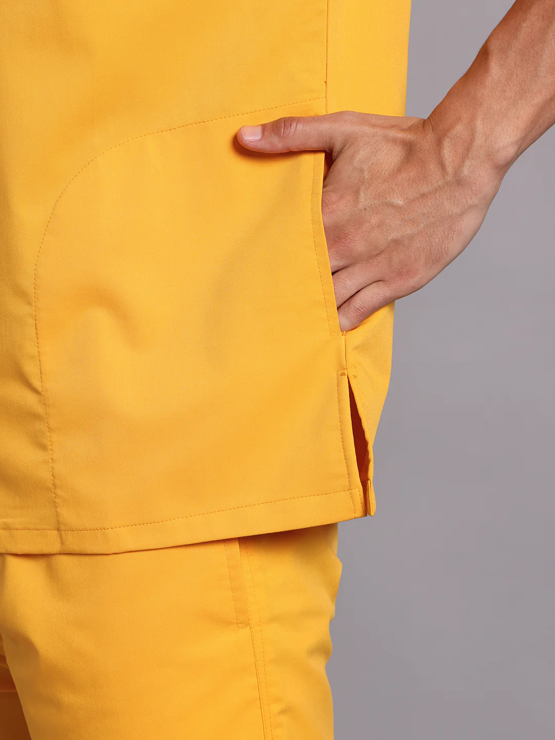 Move Lite Men Marigold (Neo Notch Neck) Scrub Set - Image 4