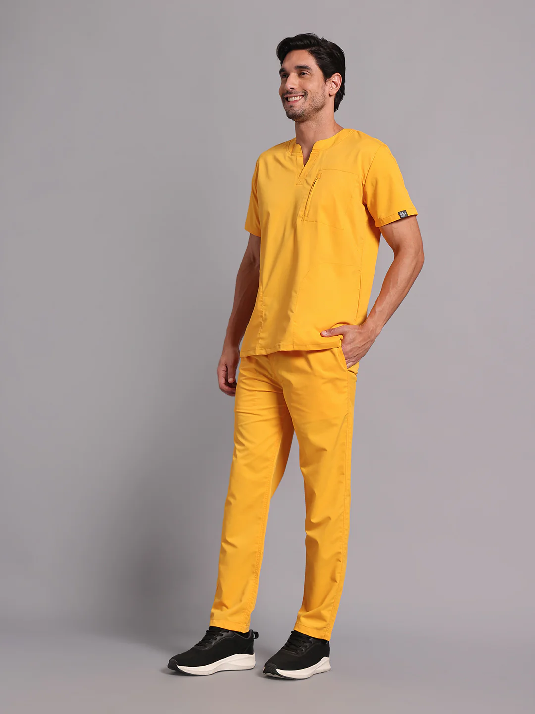 Move Lite Men Marigold (Neo Notch Neck) Scrub Set - Image 6