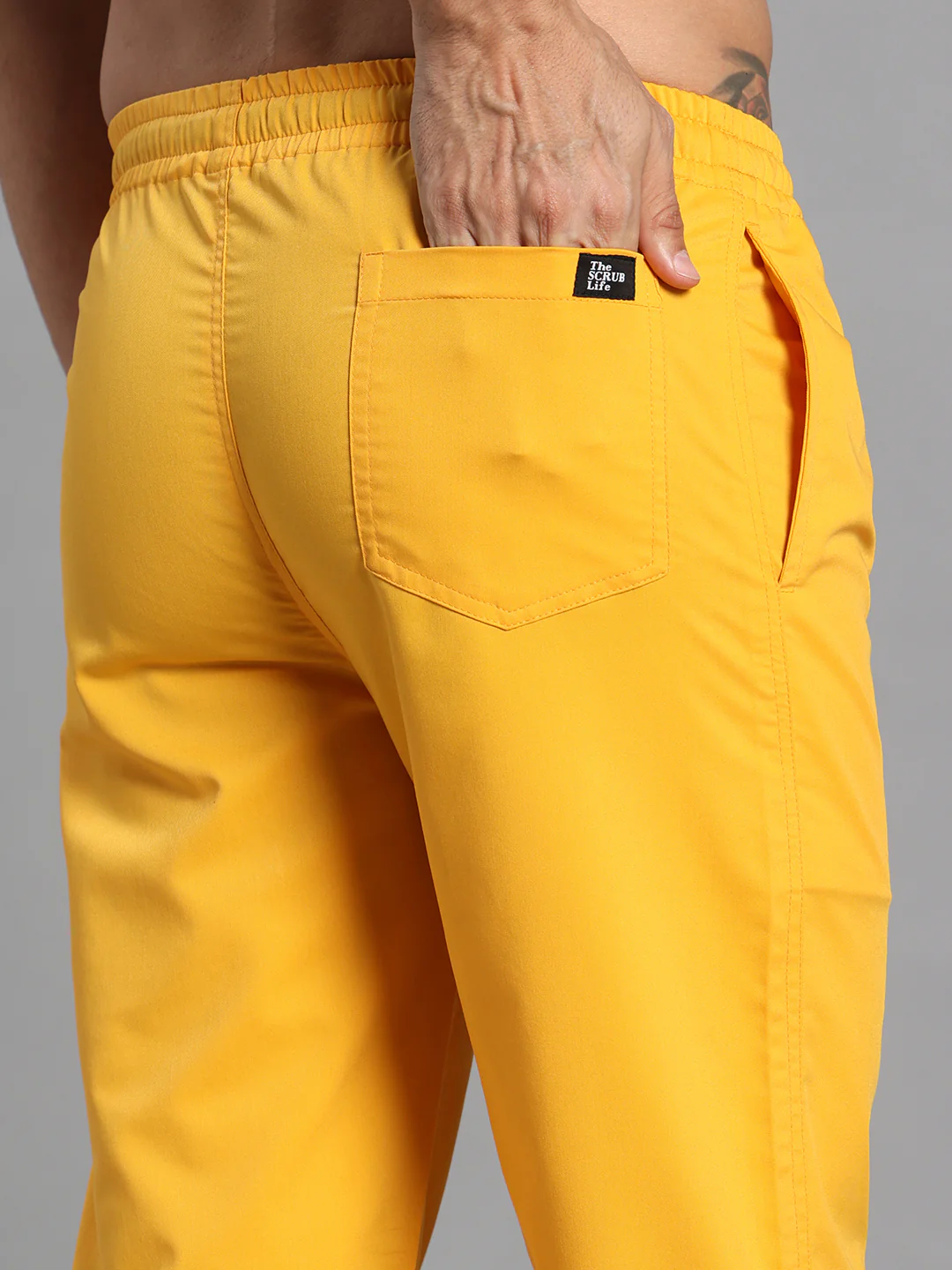 Move Lite Men Marigold (V Neck) Scrub Set - Image 6