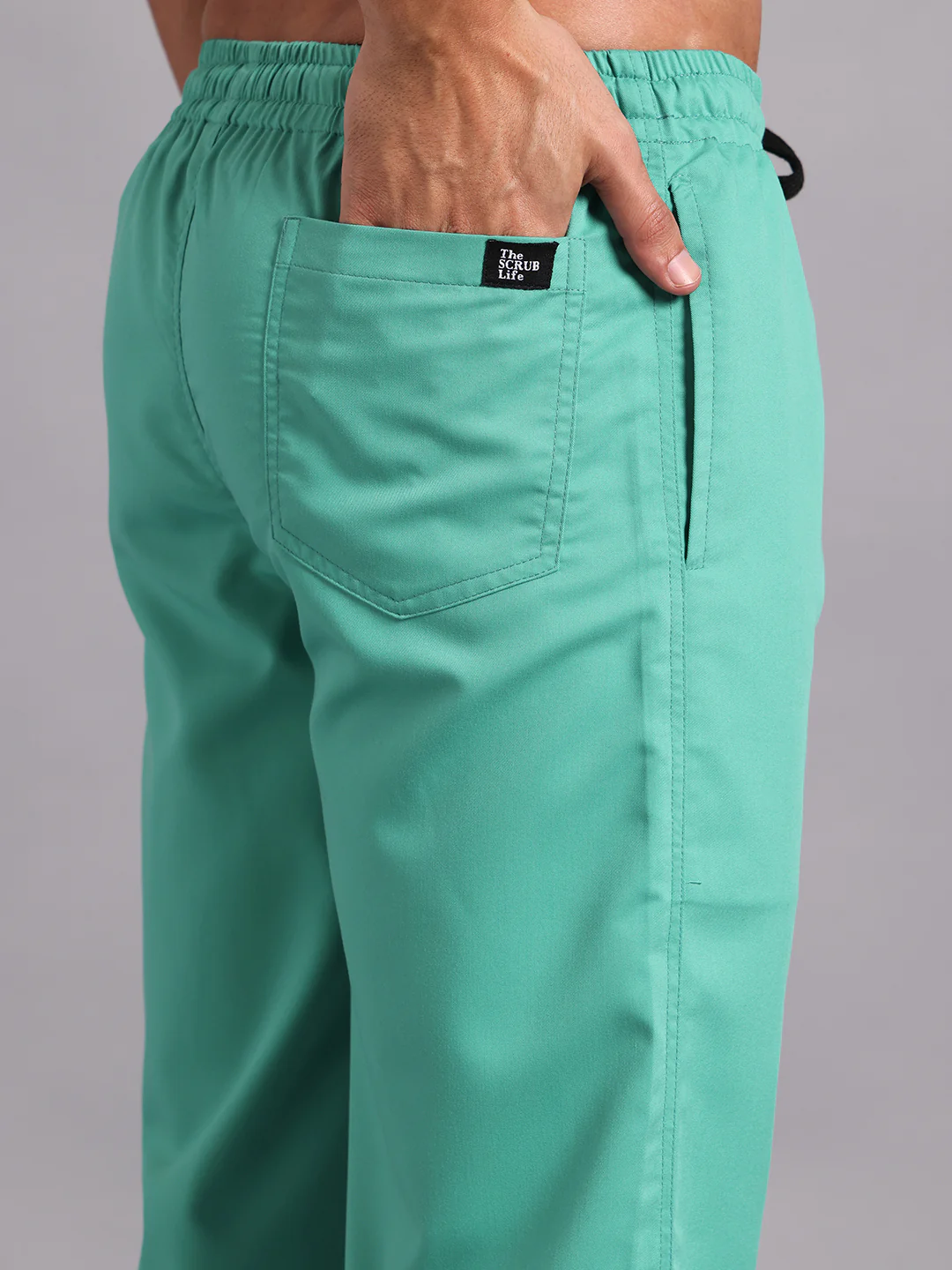 Move Lite Men Mint Green (Neo Notch Neck) Scrub Set - Image 6