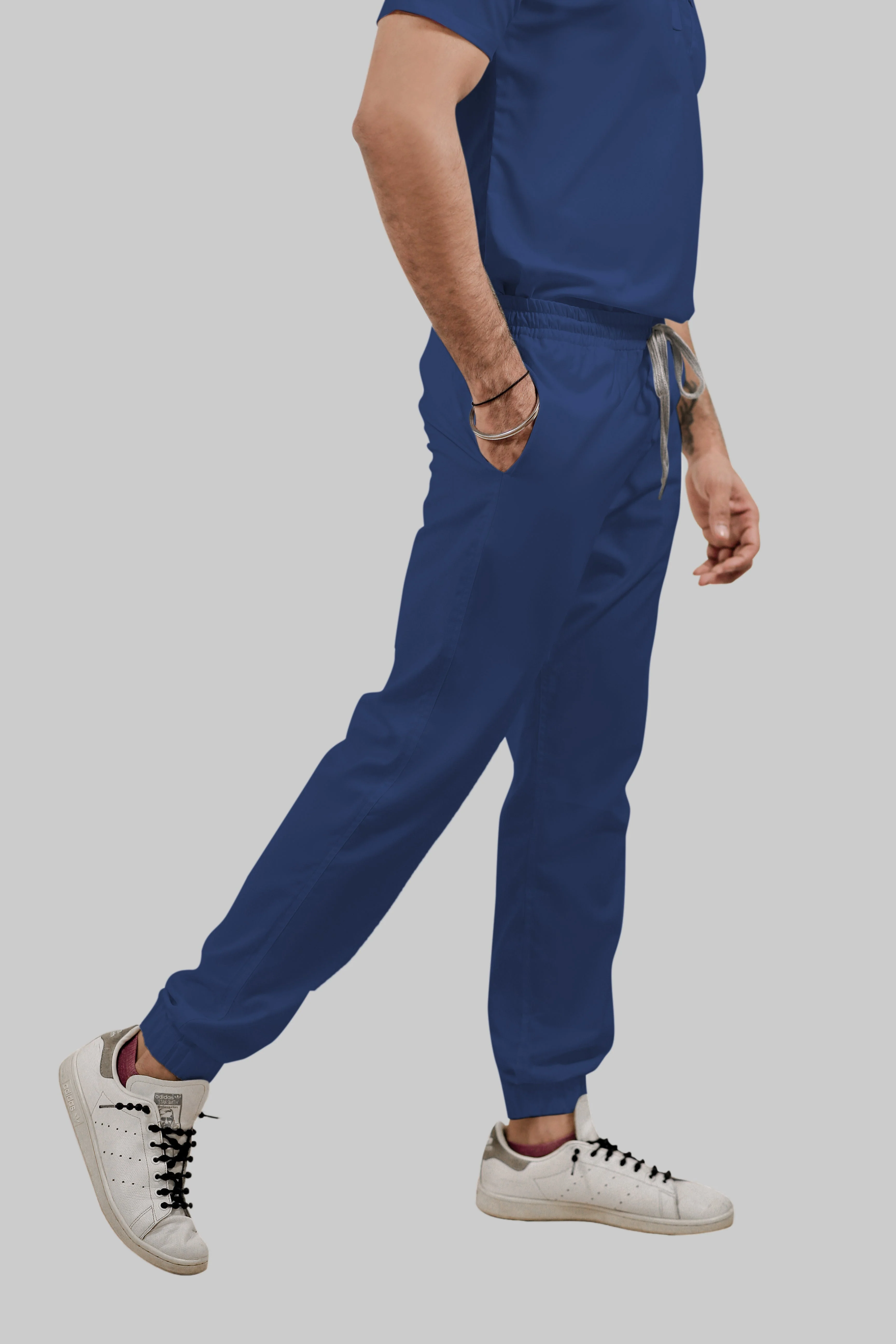 Stretchable (4Way) Women Royal Blue Jogger - Image 2