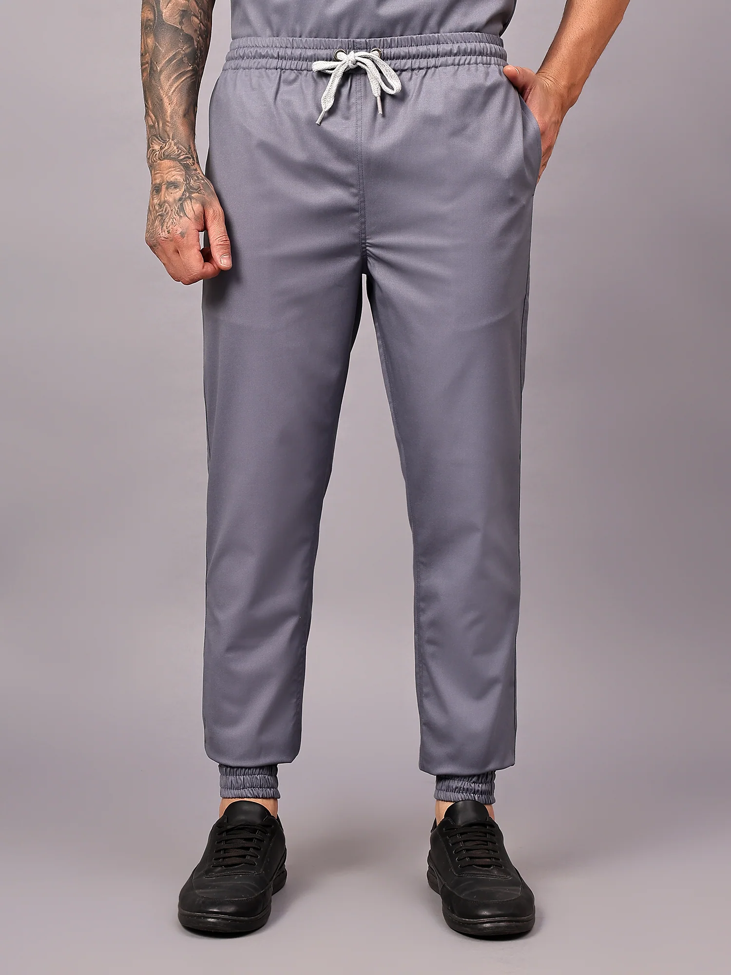 Stretchable (2Way) Men Graphite Jogger