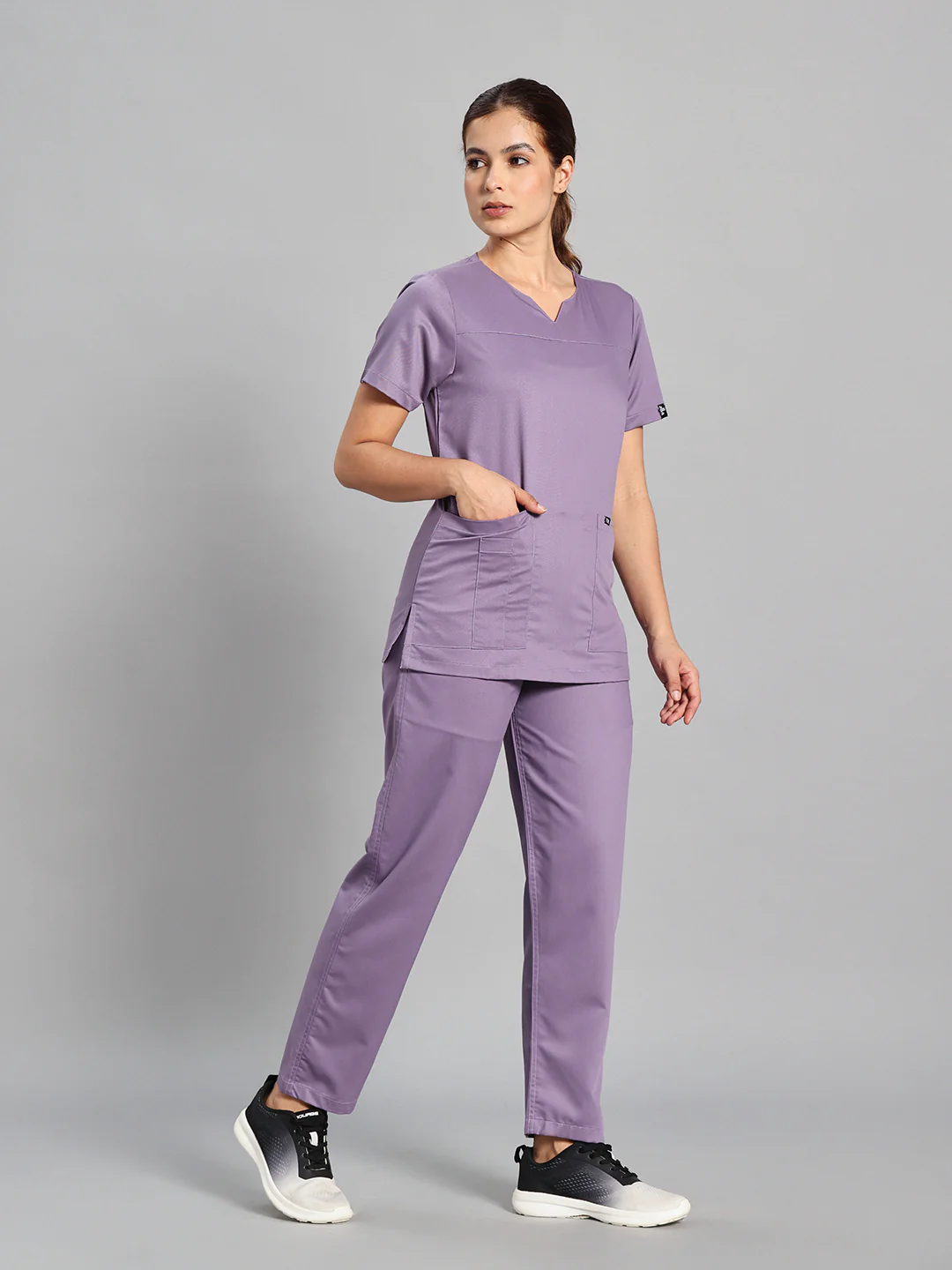 Move Lite Women Ube (Core V Neck) Scrub Set