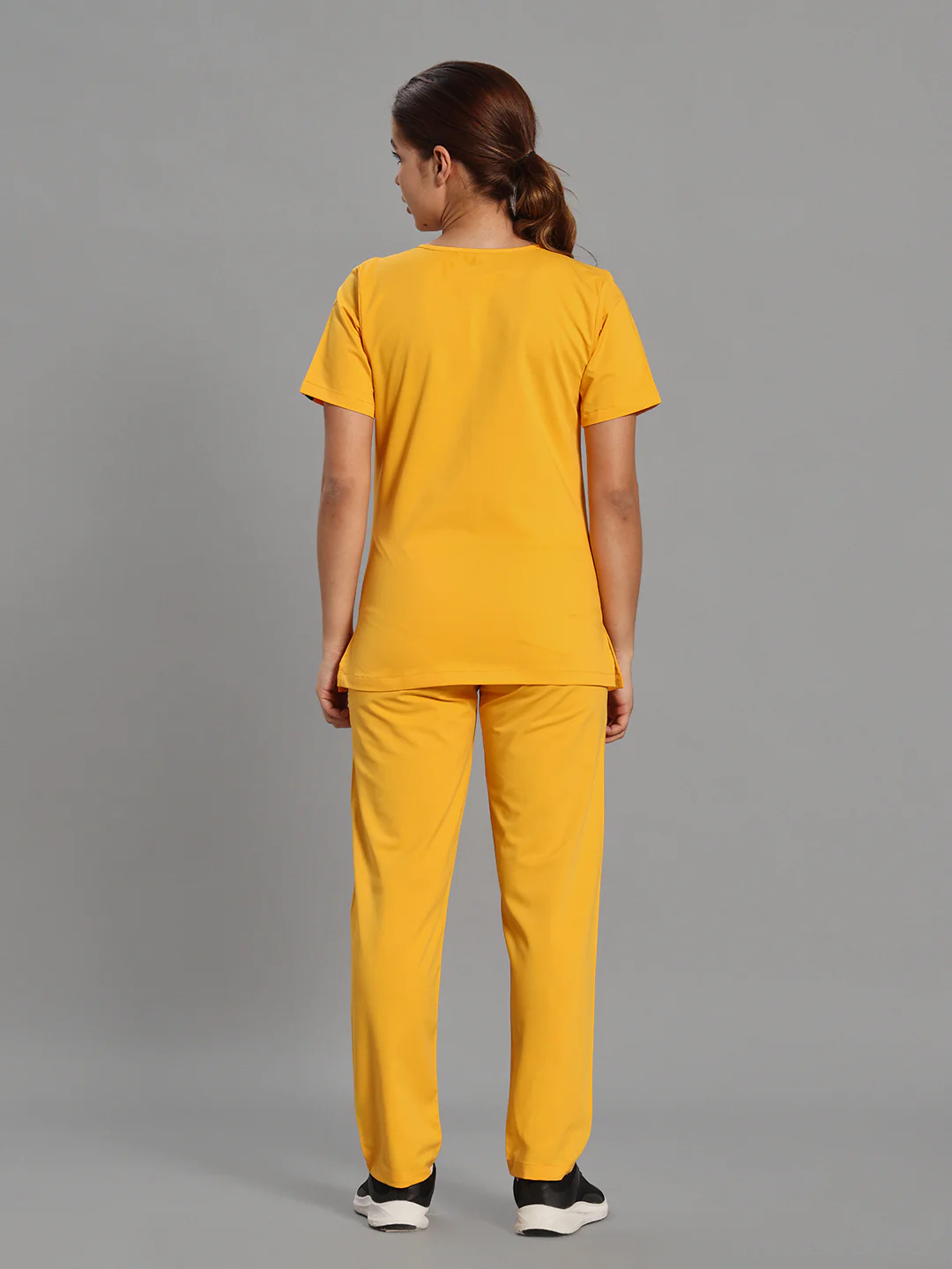 Move Lite Women Marigold (Nova V Neck) Scrub Set - Image 5