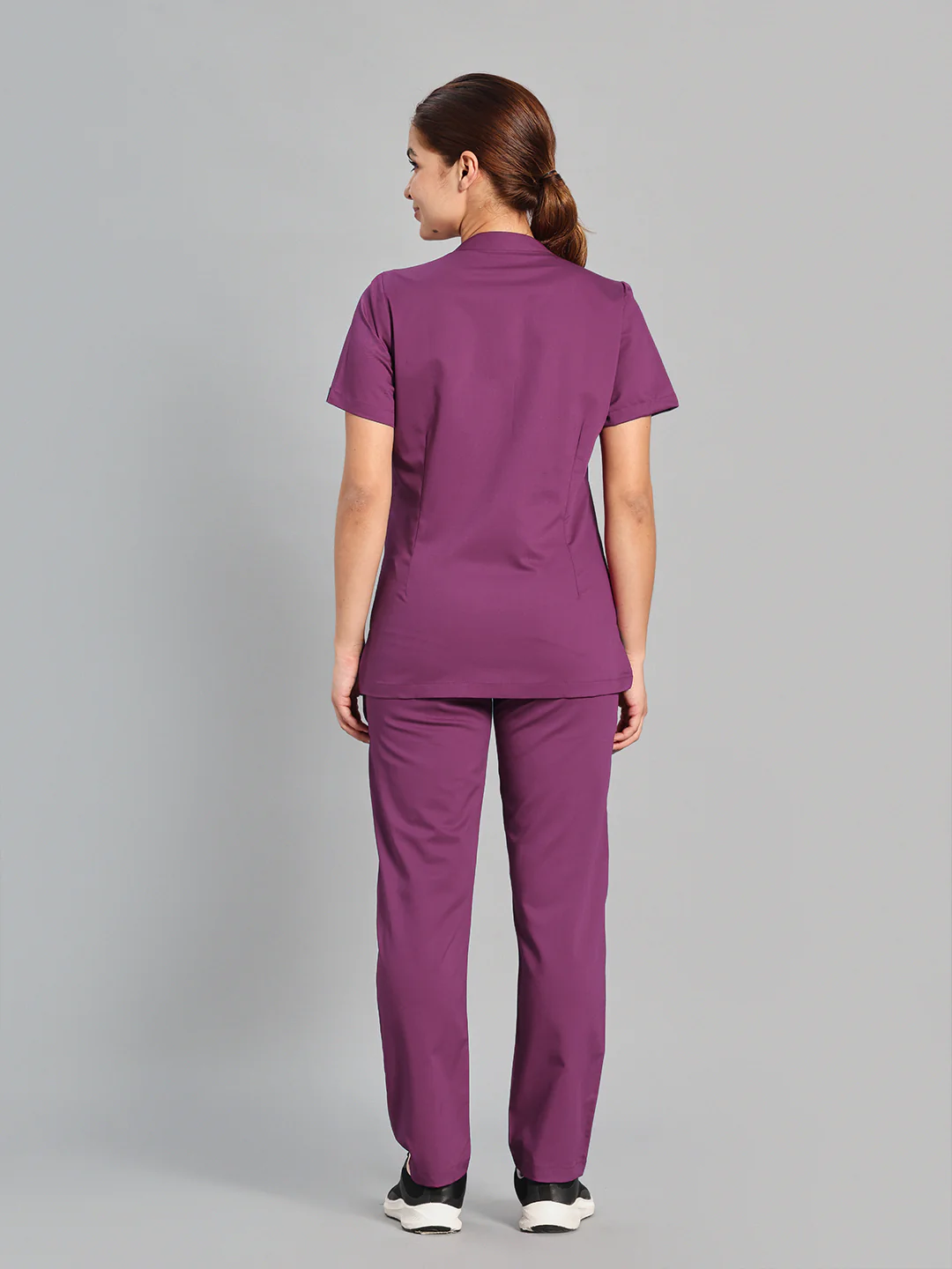 Move Lite Women Plum Mandarin Scrub Set - Image 4