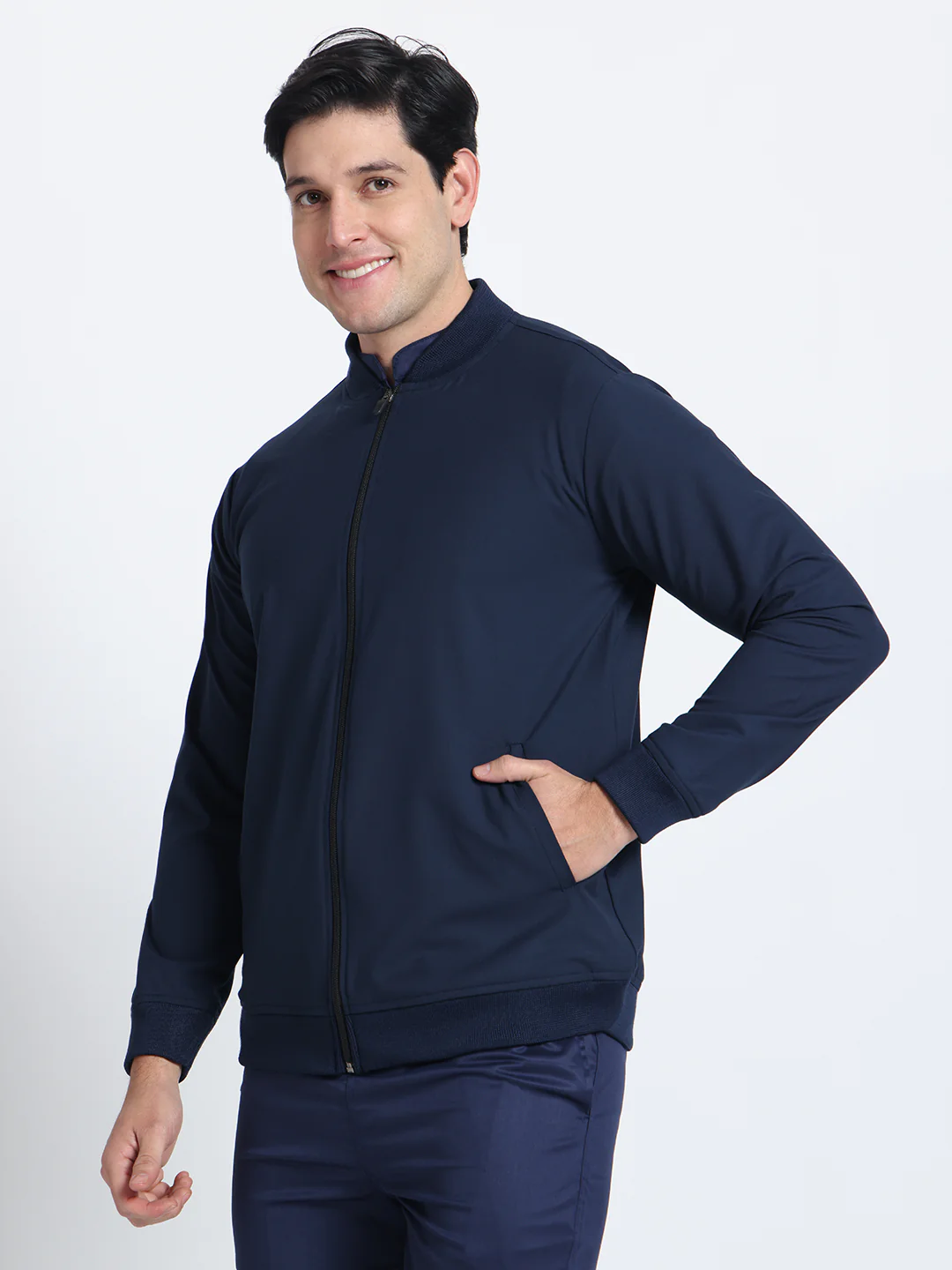 Navy Blue Jacket Men - Image 2