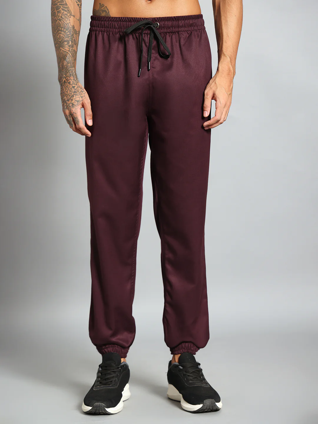 Stretchable (2Way) Men Wine Jogger
