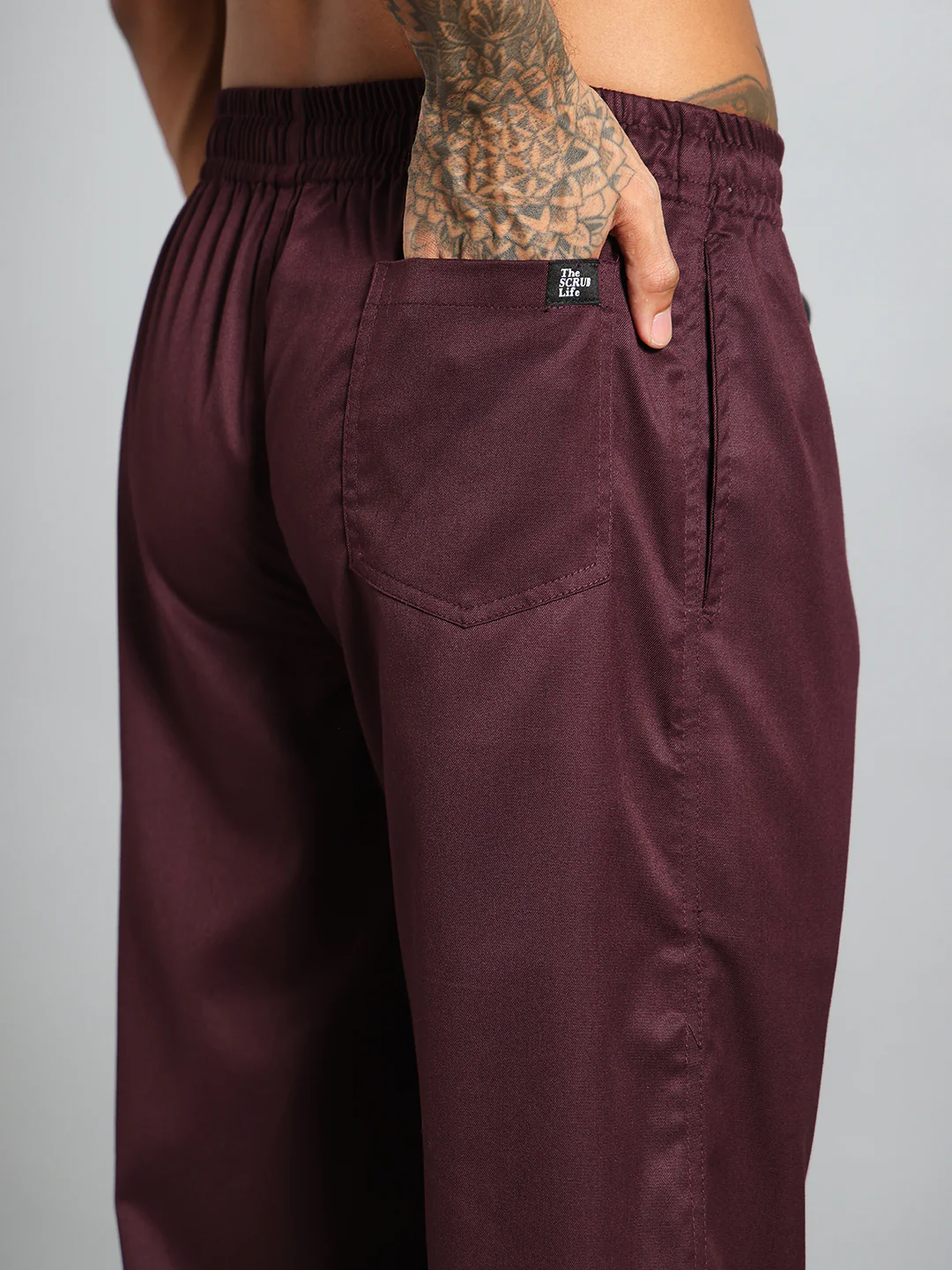 Stretchable (2Way) Men Wine Jogger - Image 2