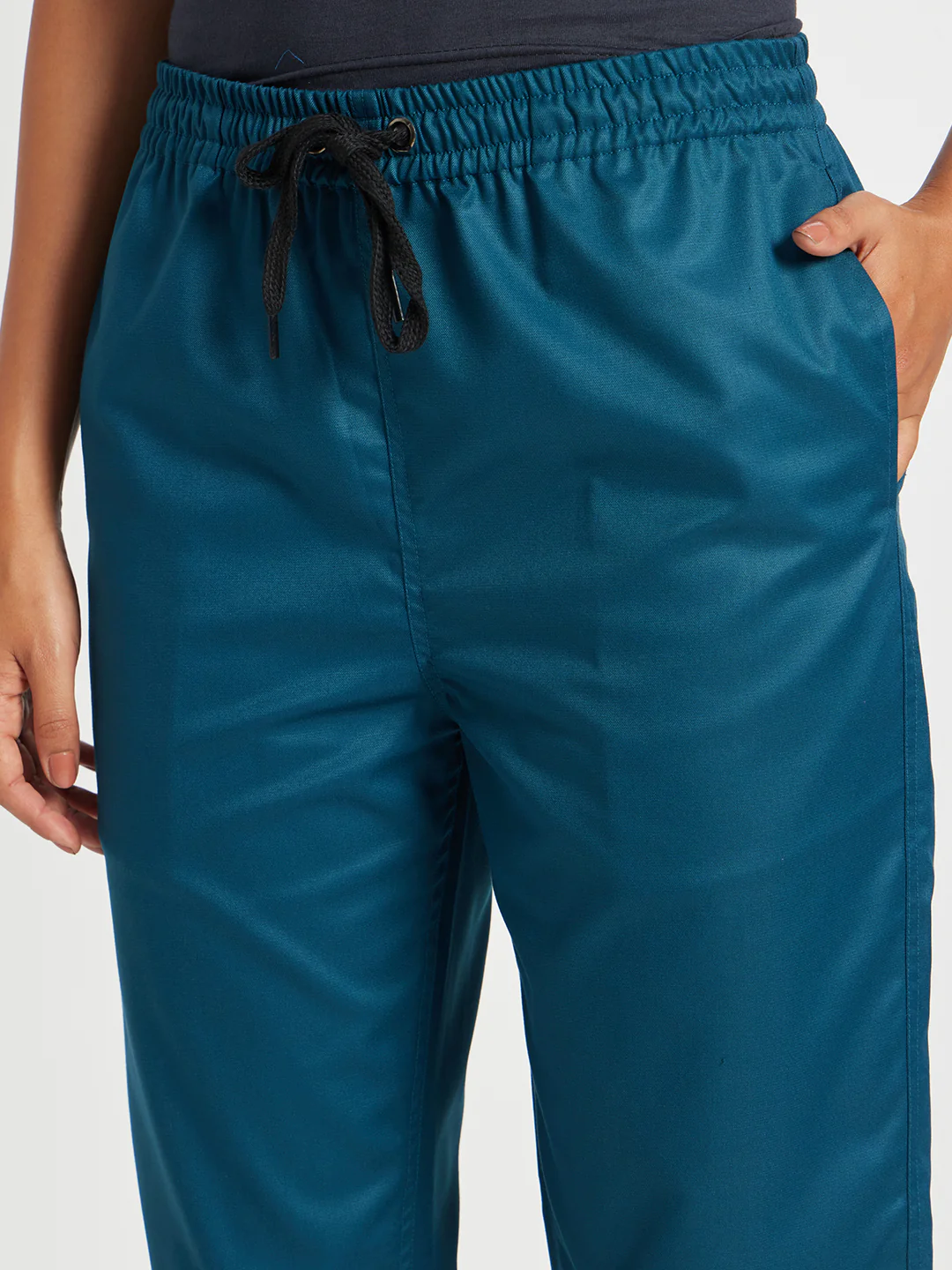 Stretchable (2Way) Women Forest Green Jogger - Image 2