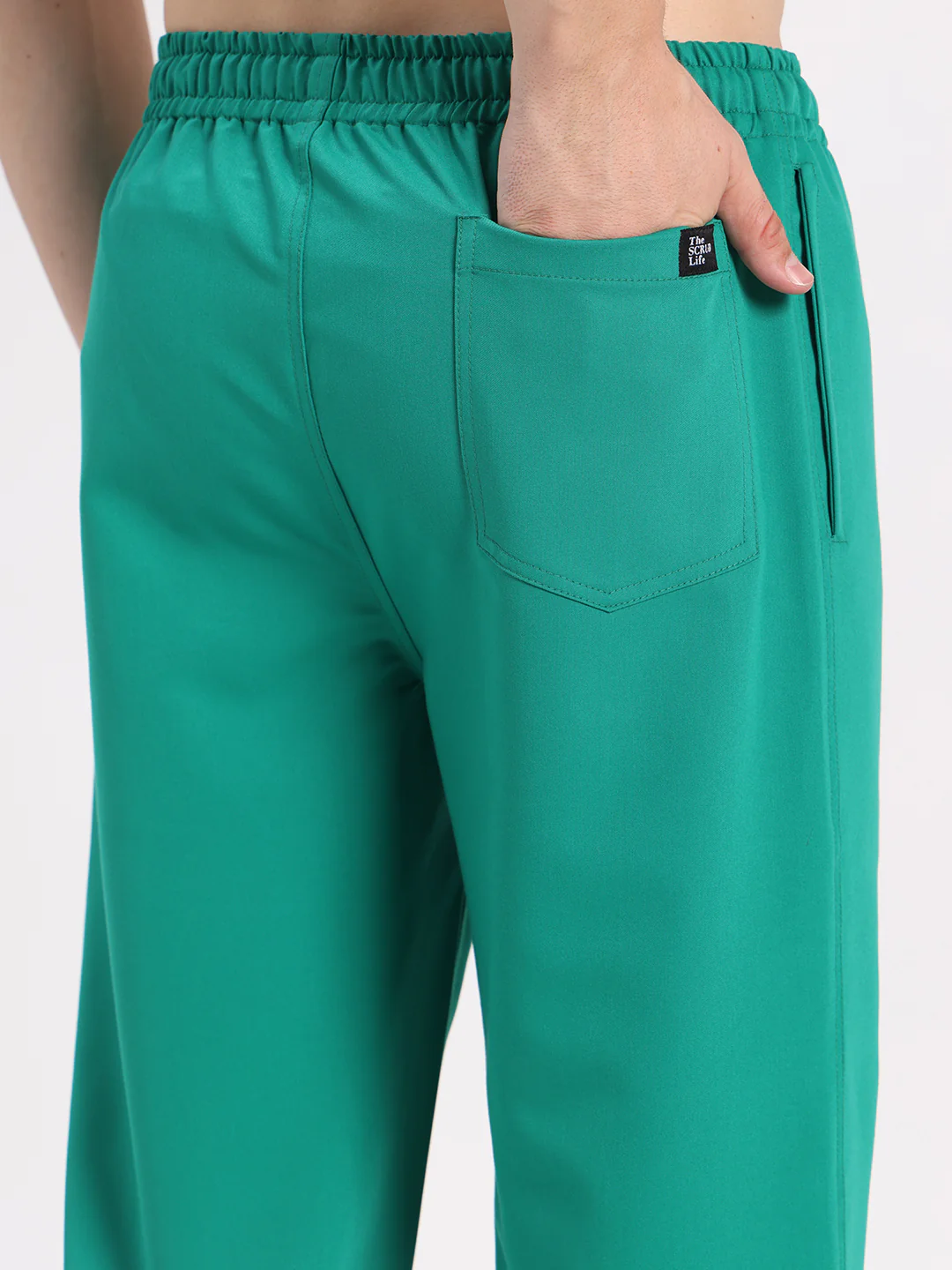 Stretchable (4Way) Men Sea Green Jogger - Image 2
