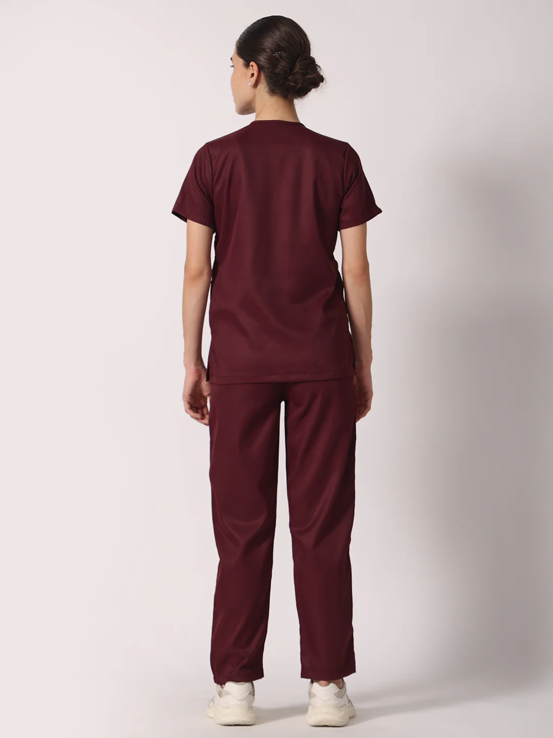 Women Evo Scrub (Dark Cherry) Set - Image 4