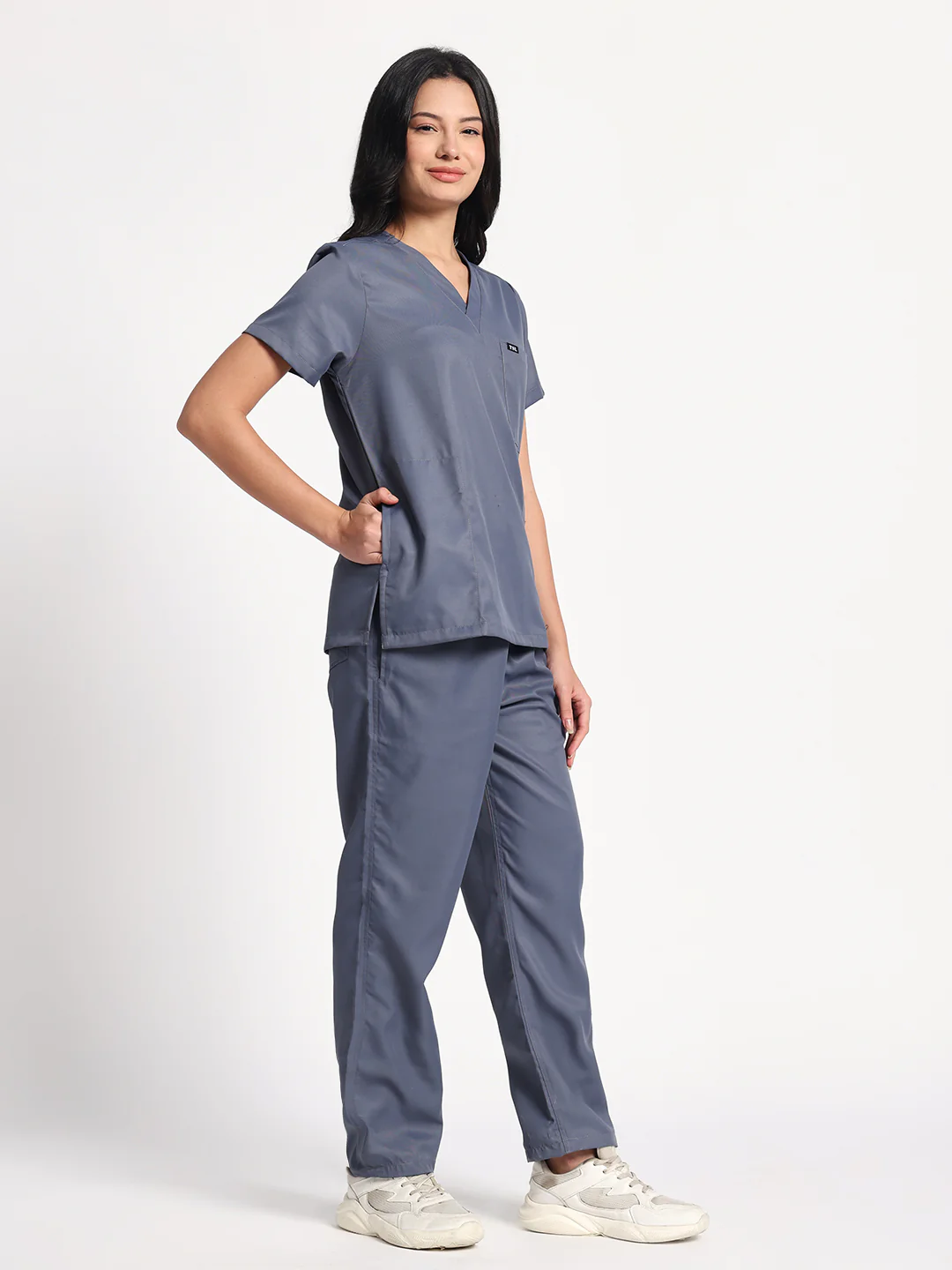 Women Evo Scrub (Slate Grey) Set - Image 3